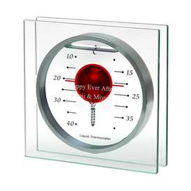 【送料無料】 ガリレオ温度計 フロートレッドL（名入れレリーフセット）　【ガリレオ温度計】