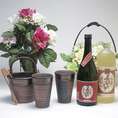 【送料無料】豪華酒器セット陶芸作家　安藤嘉規作（本格芋焼酎　夢のひととき720ｍｌ・熟成麦焼酎　夢のひととき720ｍｌ）　【焼酎セット】