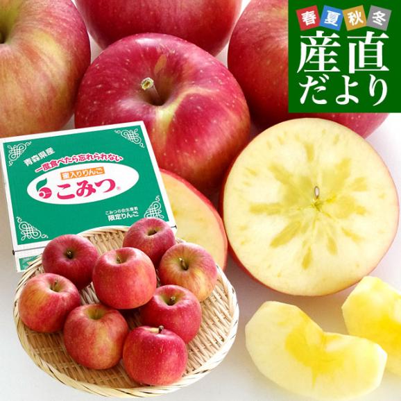 青森県産 JA津軽みらい 蜜入りりんご「こみつ」 秀品 2キロ (7玉から12玉) 送料無料 林檎 りんご01