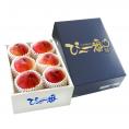 送料無料　山梨県産　かのいわの桃 ぴー一番 特秀品「信玄」 2キロ6玉入り　夏ギフト2019