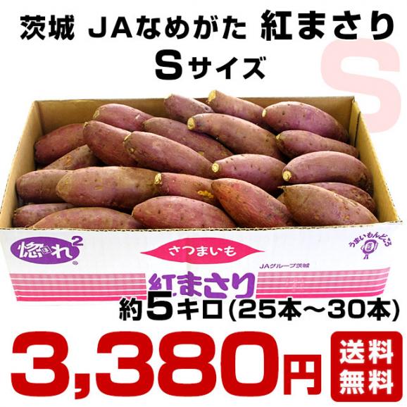 茨城県より産地直送 JAなめがたしおさい さつまいも「紅まさり(べにまさり)」 Sサイズ 約5キロ(25本から30本前後） 送料無料 さつま芋 サツマイモ 薩摩芋03