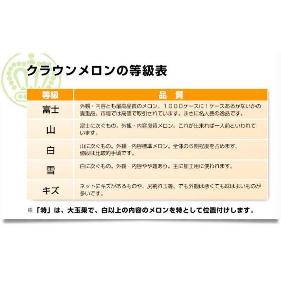 静岡県産 静岡県温室農協 クラウンメロン 特 合計7.5キロ以上（特大1.8キロ以上×4玉入り）メロン めろん 市場発送商品 送料無料06