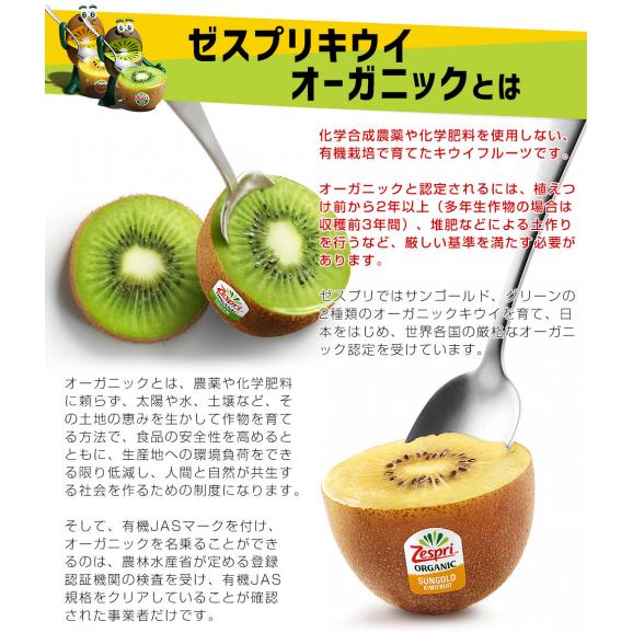 ニュージーランド産 ゼスプリ・オーガニックキウイ（グリーン）１キロ 送料無料 クール便 キウイフルーツ ヘイワード 完熟キウイ オーガニック04