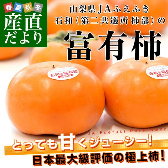 JAふえふき 石和支所 第二共選所の富有柿 2LからLサイズ 約1.4キロ（5玉から6玉）送料無料 カキ かき 市場発送02