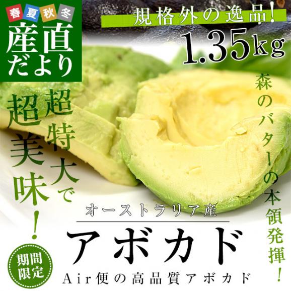 オーストラリア　アボカド（ハス種）超大玉厳選　約1.35キロ（4玉入）送料無料02