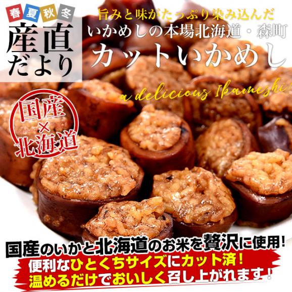 北海道産 いかめし ひとくちカット 合計約1キロ (500g×2袋）送料無料 いか飯 惣菜 レンジ調理02