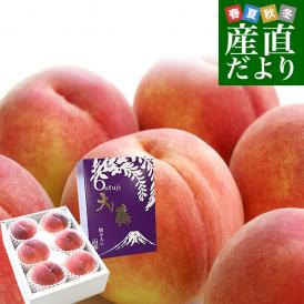 山梨県 JAフルーツ山梨 大藤支所 大藤の特秀桃「粒ぞろい」 約1.8キロ (5玉から6玉) 送料無料 桃 もも 市場発送