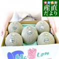 青森県産 五所川原地区 大玉 デリシィメロン 秀品 合計約8キロ （5玉から6玉入り） 原体箱 メロン めろん 送料無料 市場発送