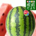長野県産　JA松本ハイランド　大玉スイカ　秀品　4Lから5Lサイズ　9キロ以上　1玉入り　送料無料　西瓜　すいか