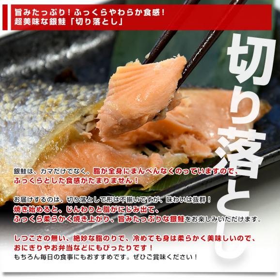 北海道より直送 北海加工 銀鮭カマ＆銀鮭切り落とし 合計1キロ（500g×各1袋）送料無料 鮭 サケ シャケ06