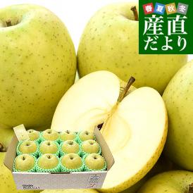 青森県産 JAつがる弘前 王林 約3キロ (12玉) 送料無料 りんご リンゴ 林檎 市場発送