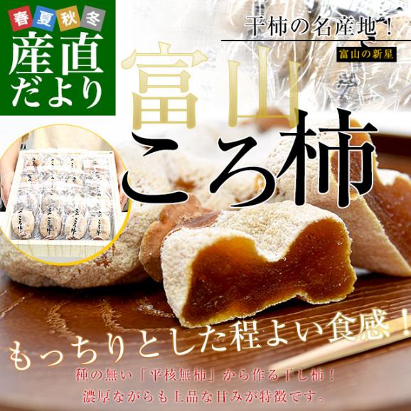 富山県産 富山県ふるさと認証食品 富山のころ柿 2Lサイズ 約720ｇ（45ｇ×16個入）送料無料 枯露柿　干し柿02