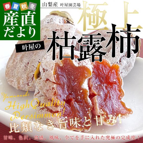 山梨県 南アルプス市 叶屋園芸場 枯露柿 化粧箱 6玉入り（1玉45g以上） 送料無料 ころ柿 干柿 干し柿 ギフト02