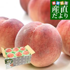 山梨県産 JAフルーツ山梨 春日居支所 春日居の桃 青秀品 約1.8キロ(6玉) 送料無料 もも　モモ　ピーチ　かすがい