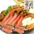 北海道より直送 生ズワイガニ 特大 4Lサイズ 棒ポーション 500g×2個セット（20本×2個　計40本入り） 送料無料 ズワイ カニ かに 蟹 ギフト