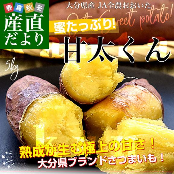 大分県産 JAおおいた 甘太くん Mサイズ 約5キロ（28本前後）送料無料 かんたくん サツマイモ 薩摩芋 甘藷 かんしょ 紅はるか べにはるか02