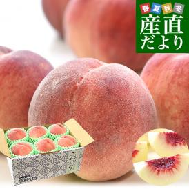 山梨県産 JAフルーツ山梨 春日居支所 春日居の桃 秀品以上 (品種：幸茜、さくら白桃)  1.8キロ以上(5玉から6玉) 送料無料 もも モモ ピーチ