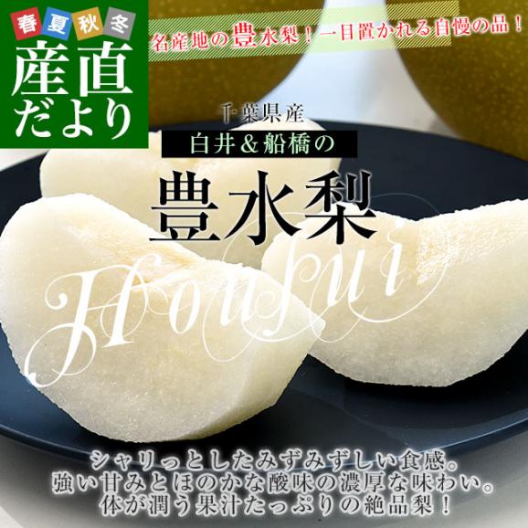 千葉県産 白井＆船橋の豊水梨 優品以上 約2キロ（5玉から6玉）送料無料 梨 なし ナシ 豊水 ほうすい02