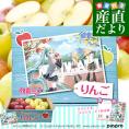 青森県より産地直送　JAつがる弘前 サンふじ 王林 最上級品 初音ミク 鏡音リン 鏡音レン コラボ限定化粧箱 約3kg(9から10玉入り) 赤りんご 青りんご 送料無料