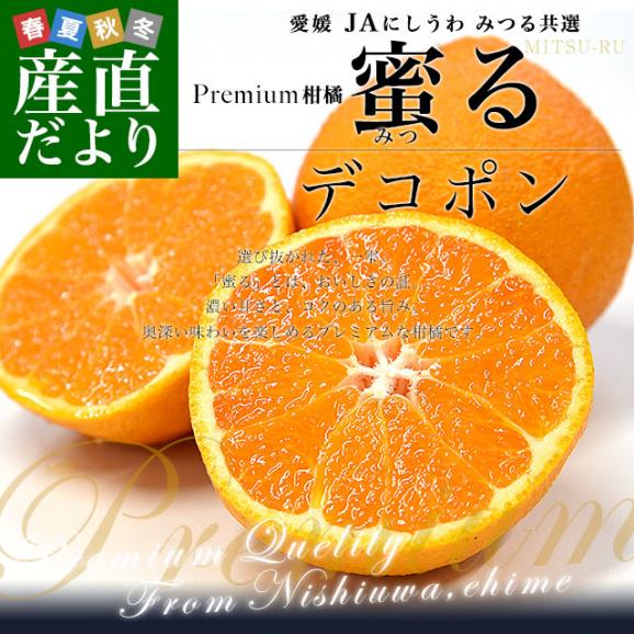 愛媛県産 JAにしうわ みつる共選 プレミアムデコポン 蜜る(みつる) 3Lから2Lサイズ 約5キロ(18玉から20玉) 送料無料 にしうわ 西宇和 でこぽん 柑橘02