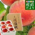 山梨県産 JAふえふき御坂支所 最高級桃「御坂の大糖領」約1.8キロ (大玉6玉入) 送料無料 もも モモ お中元 ギフト