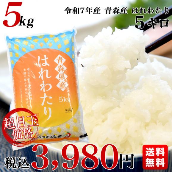 令和７年産 青森県産 はれわたり 5キロ 送料無料03