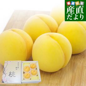 岡山県から産地直送 総社もも生産組合 岡山黄桃 黄ららのきわみ 青秀以上 1キロ前後(3玉から5玉) 送料無料 もも モモ