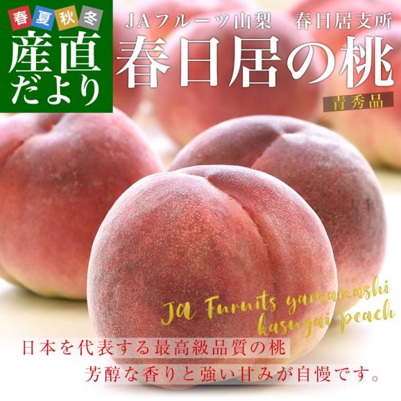 山梨県産 JAフルーツ山梨 春日居支所 春日居の桃 青秀品 5キロ(15玉から16玉入り) 送料無料 かすがい 笛吹市 クール便02