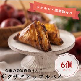 まるで焼きたての美味しさ！パイのザックザク感が特徴の進化系アップルパイ （6個入） 《北海道産の厳選素材100％・シナモン不使用・添加物ゼロ》