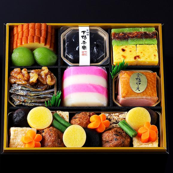 下鴨茶寮×カネシメ髙橋水産 冷凍コラボおせち二段(2～3人前)　申込期間は12月23日まで〉03