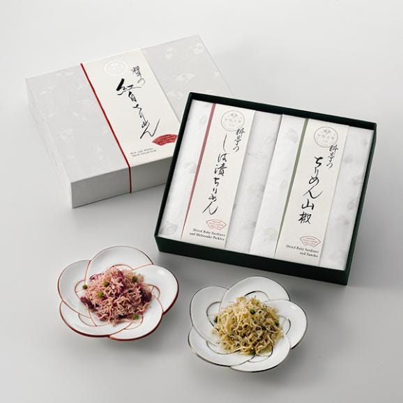 料亭のご馳走「紅白ちりめん」03