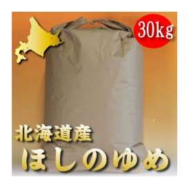 【送料無料】平成25年産　北海道産　ほしのゆめ　３０ｋｇ【玄米・精米選択可能】