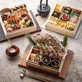たちばな【生おせち 三段重　木製重箱入】4～5人前　全36品