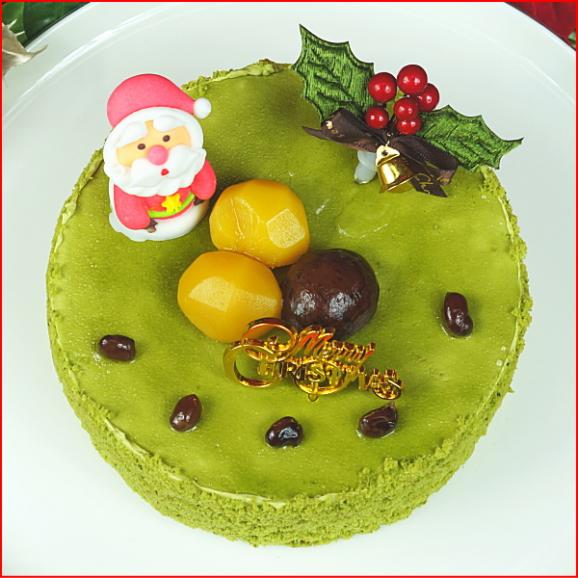 クリスマスケーキ 2025 予約 ギフト スイーツ 送料無料 抹茶クリスマスケーキ 5号 早割 早期割引02