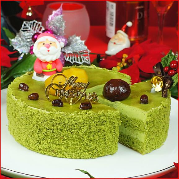 クリスマスケーキ 2025 予約 ギフト スイーツ 送料無料 抹茶クリスマスケーキ 5号 早割 早期割引03