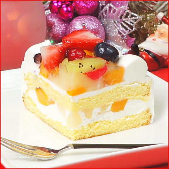 クリスマスケーキ 2025 予約 ギフト スイーツ 送料無料 フルーツ生デコレーションケーキ 5号 早割 早期割引04