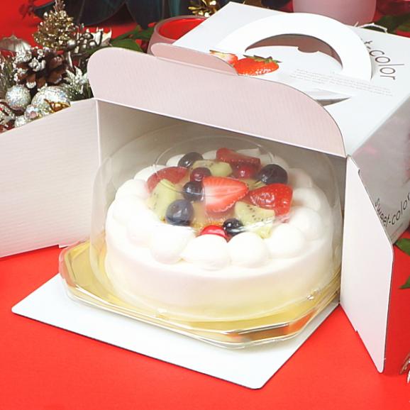 クリスマスケーキ 2025 予約 ギフト スイーツ 送料無料 フルーツ生デコレーションケーキ 5号 早割 早期割引05