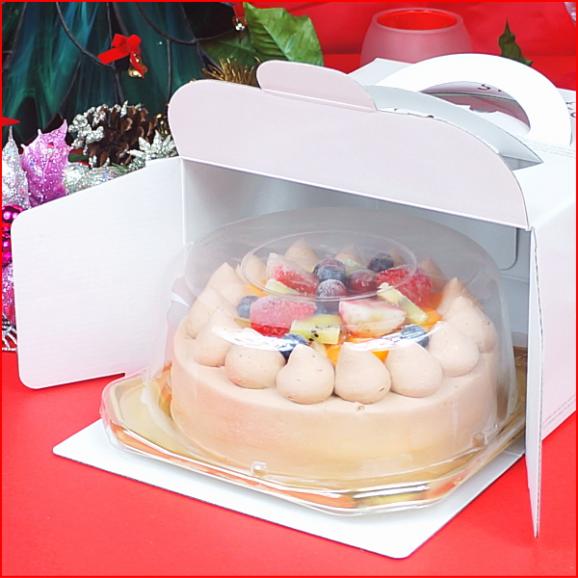 クリスマスケーキ 2025 予約 ギフト スイーツ 送料無料 フルーツチョコ生デコレーションケーキ 5号 早割 早期割引05