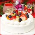 クリスマスケーキ 2025 予約 ギフト スイーツ 送料無料 フルーツ生デコレーションケーキ 6号 早割 早期割引
