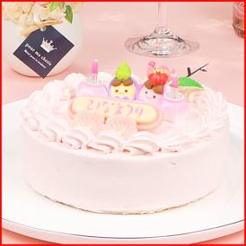 ひな祭り お菓子 ギフト 子供 送料無料 ひな祭りケーキ いちごクリーム 生デコレーションケーキ 5号
