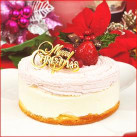 クリスマスケーキ 2023 予約 ギフト スイーツ 送料無料 いちごのレアチーズケーキ 4号 早割 早期割引