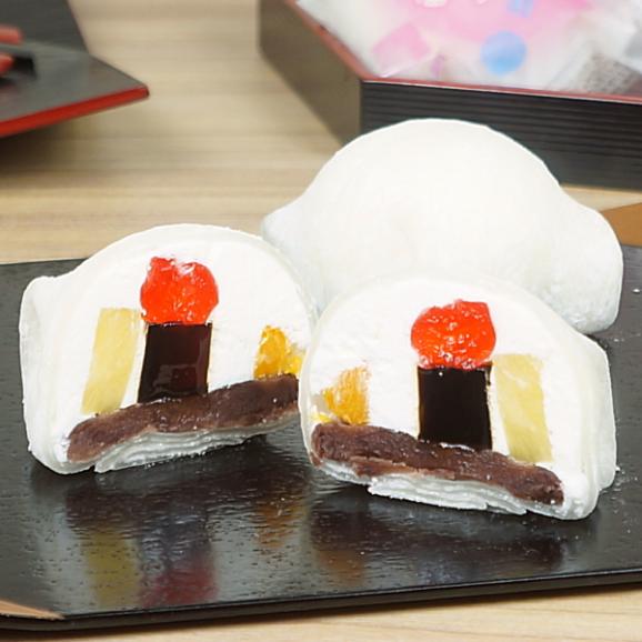 お中元 2025 スイーツ ギフト お菓子 和菓子 プレゼント 送料無料 フルーツあんみつ大福＆クリームいちご大福 6個セット お中元掛け紙付き04