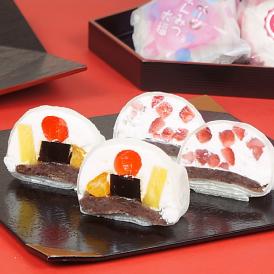 お中元 2025 スイーツ ギフト お菓子 和菓子 プレゼント 送料無料 フルーツあんみつ大福＆クリームいちご大福 8個セット お中元掛け紙付き