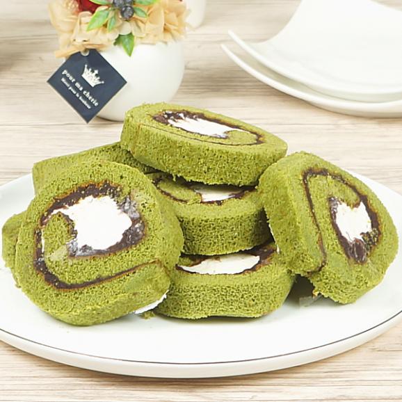 訳あり ロールケーキ スイーツ プレゼント お取り寄せ カットロール 抹茶 あん 8切れ01