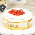 スイーツ 送料無料 誕生日ケーキ ギフト 7種フルーツ入り いちごのレアチーズショートケーキ 5号 誕生日プレート ろうそく 付き