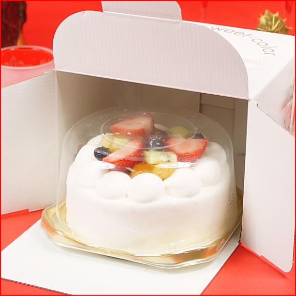 クリスマスケーキ 2026 予約 プレゼント ギフト スイーツ お菓子 送料無料 フルーツ生デコレーションケーキ 4号 早割 早期割引05