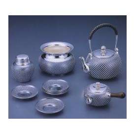 銀製茶器・茶道具　純銀製　茶器　５点セット　大野芳光作