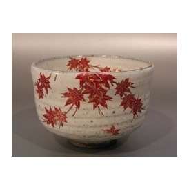 茶碗　色絵　紅葉