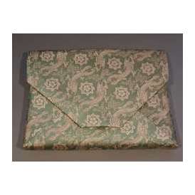 茶道具　数寄屋袋(すきや袋)　「龍馬紋」　青磁、　正絹　京都　西陣織