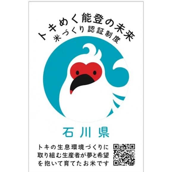 【新米】令和８年産  能登産コシヒカリ【トキ認証米】　精米５kg02